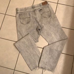 Vintage acid wash grey Lee Riders denim jeans 36